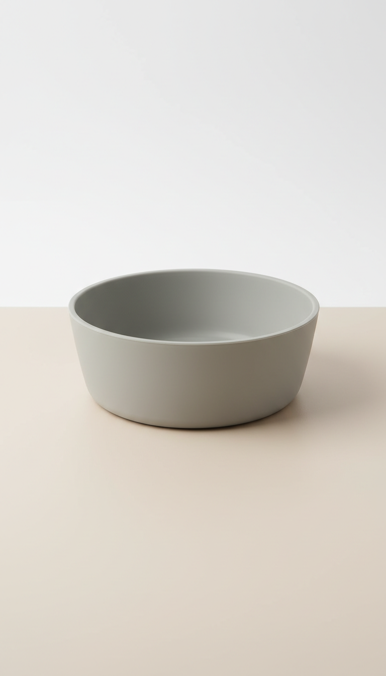 Mist Grey Silicone Pet Bowl